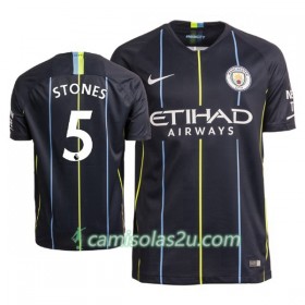 Camisolas de Futebol Manchester City Stones 5 Equipamento Alternativa 2018/19 Manga Curta